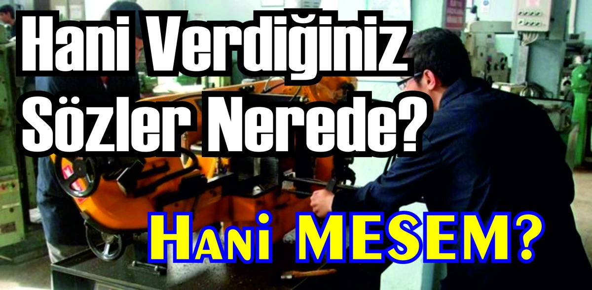 Hani Verdiğiniz S&ouml;zler? Hani MESEM?