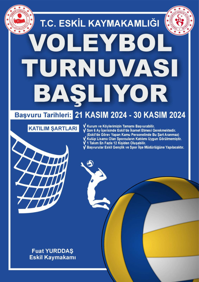 Voleybol  turnuvası  başlıyor